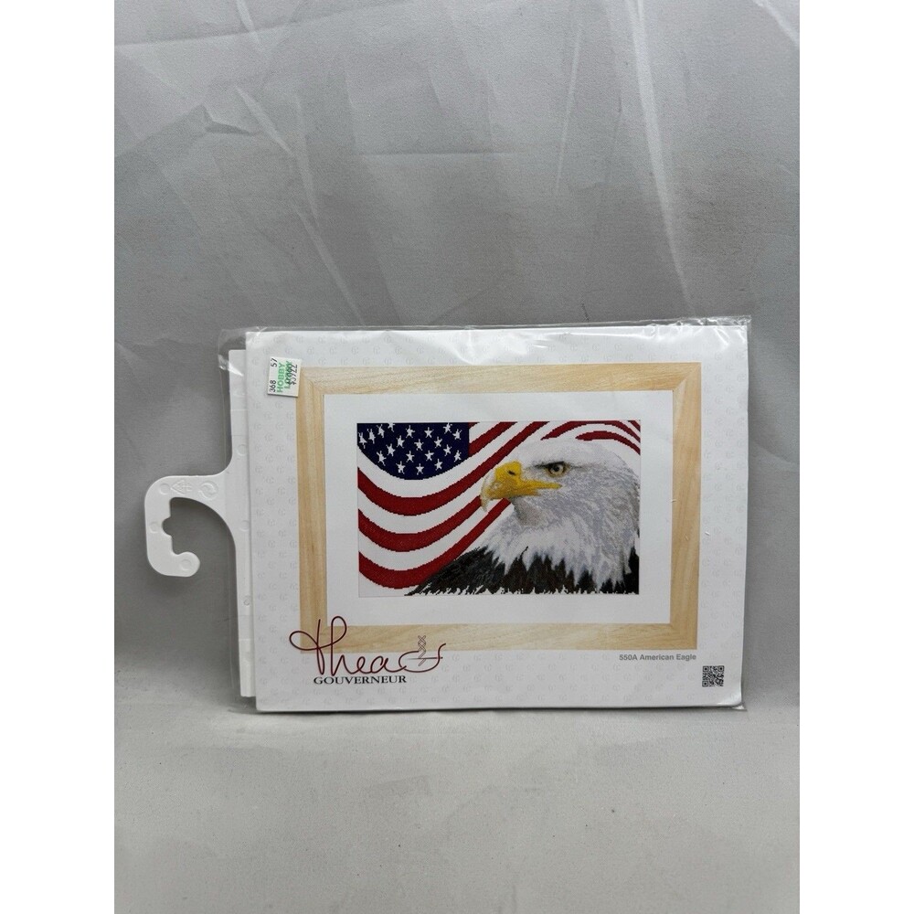 Thea Gouverneur Counted Cross Stitch Kit 550A American Eagle Patriotic USA